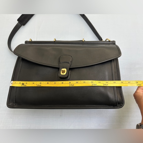 Vintage Coach Beekman Black Leather Briefcase G8C-5266 USA - Picture 5 of 16